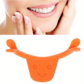 Personal Face Trainer, Smile Beauty Exerciser Facial Smile Maker Trainer Forming Mouth Exerciser For Muscles Stretching Lifting Exercise Lips Trainer (Color: Orange Smile Corrector)